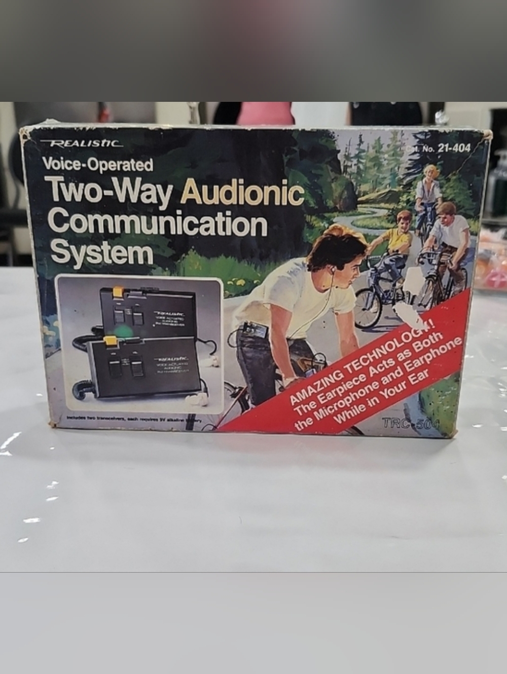 VINTAGE REALISTIC VOICE-OPERATED TWO-WAY AUDIONIC COMMUNICATION SYSTEM